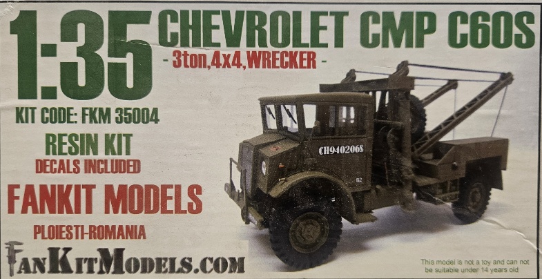 FanKit Model FKM 35004 Chevrolet CMP C60S 3ton 4X4 Wrecker Full Resin Kit 1/35