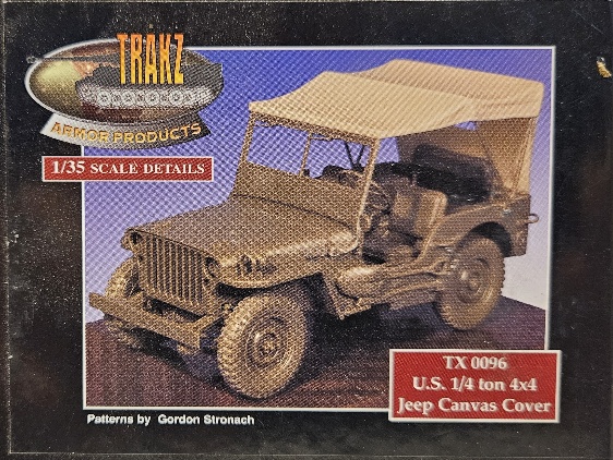 Trakz TX 0096 U.S. 1/4 ton 4X4 Jeep Canvas Cover 1/35
