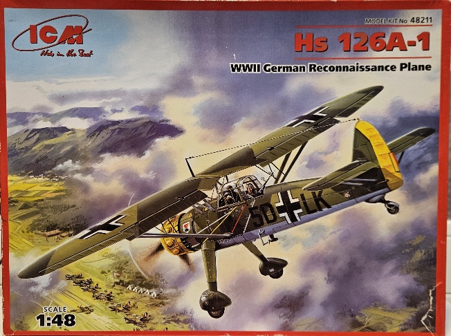 ICM 48211 Hs 126A-1 WWII German Reconnaissance Plane 1/48