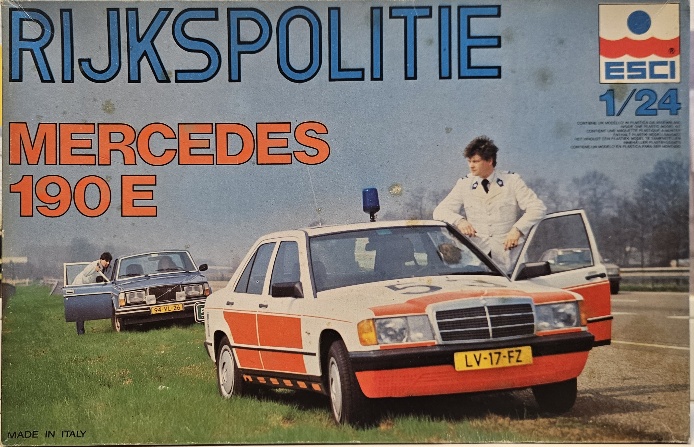 4 Esci 3066 Rijkspolitie Mercedes 190E 1/24