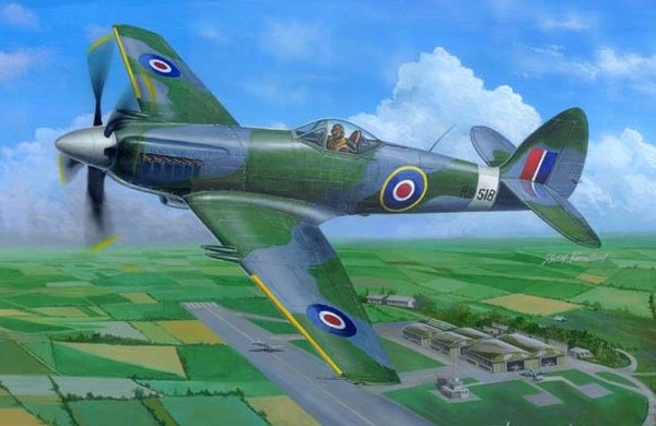 Trumpeter 02850 Supermarine Spiteful F.MK.14 Fighter met NL Decals 1/48
