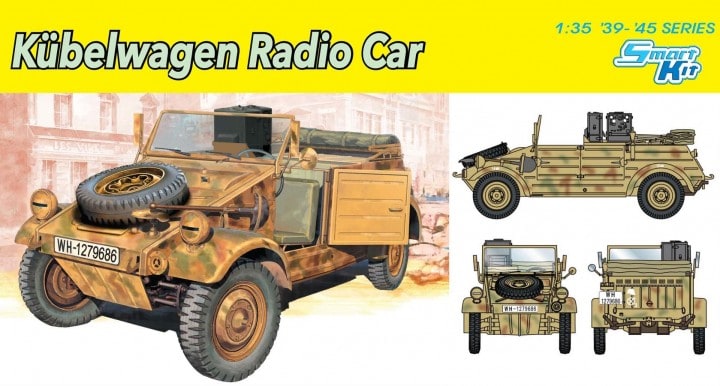 01 Dragon 6886 Kübelwagen Radio Car + Bonus German Signal Troops 1/35