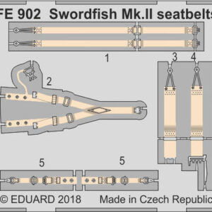 Eduard FE902 Swordfish Mk. II Seatbelts STEEL 1/48