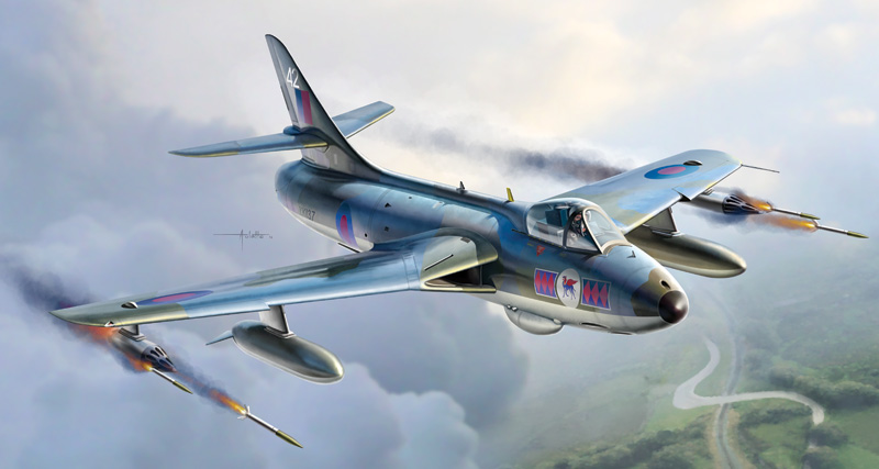 Italeri 2708 Hunter F.Mk. 6/9 met NL Decals 1/48