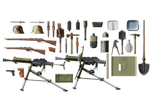 ICM 35671 WWI Austro-Hungarian Infantry Weapon and Equipment 1/35