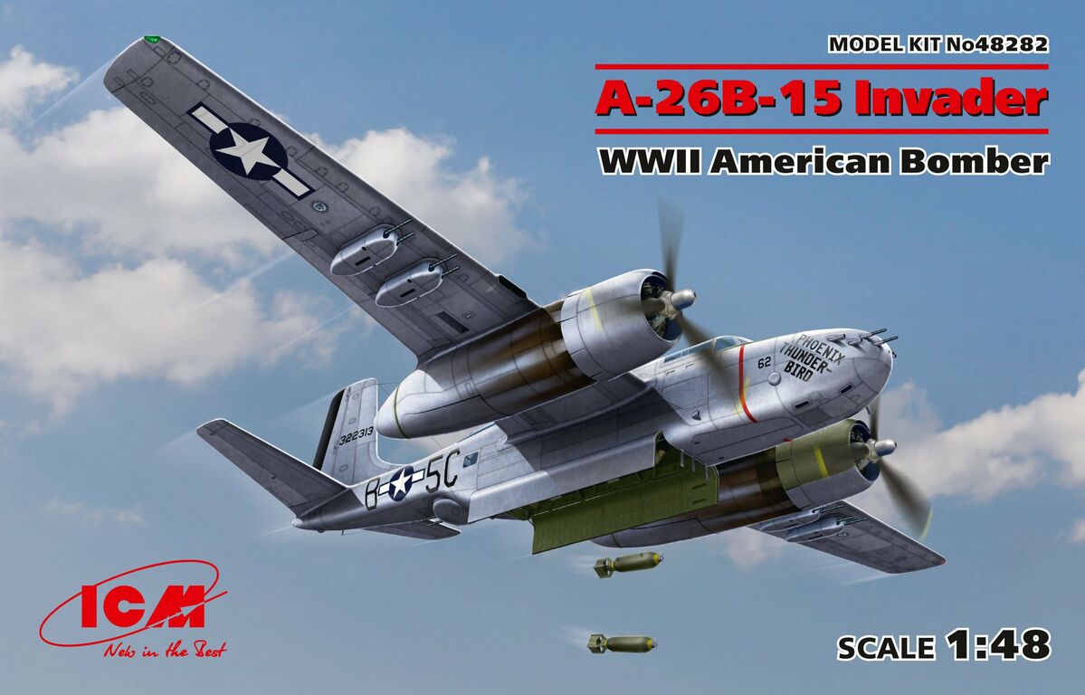 ICM 48282 A-26B-15 Invader WWII American Bomber 1/48