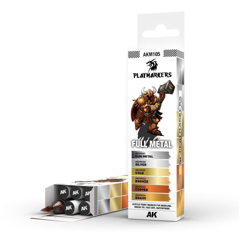 AK Interactive AKM105 Playmarkers Full Metal