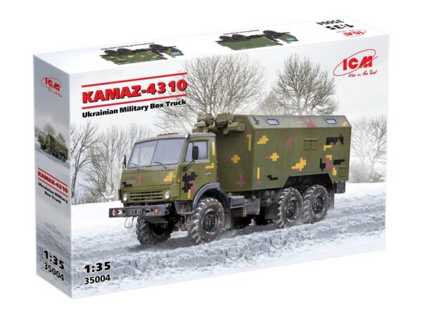 ICM 35004 Kamaz-4310 Ukrainian Military Box Truck 1/35 - Afbeelding 2