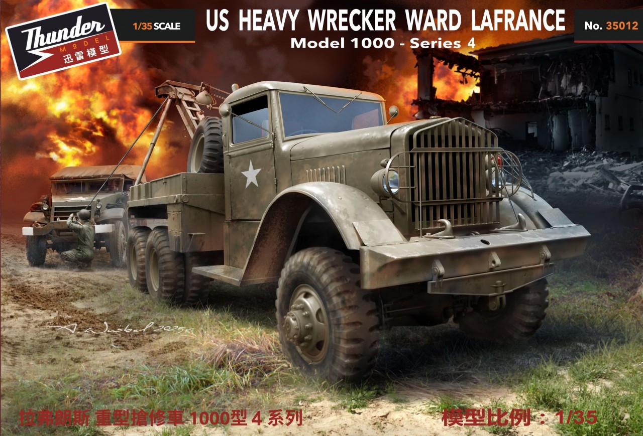 01 Thunder Model 35012  US Heavy Wrecker Ward Lafrance Model M1000 - Series 4 1/35