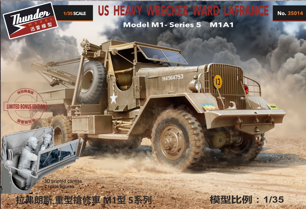 05 Thunder Model 35014 S US Heavy Wrecker Ward Lafrance Model M1 - Series 5 M1A1 1/35