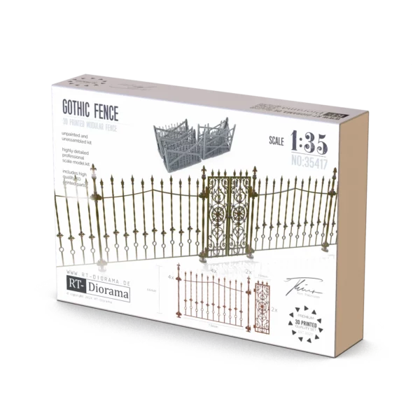 RT-Diorama 35417 Gothic Fence 1/35