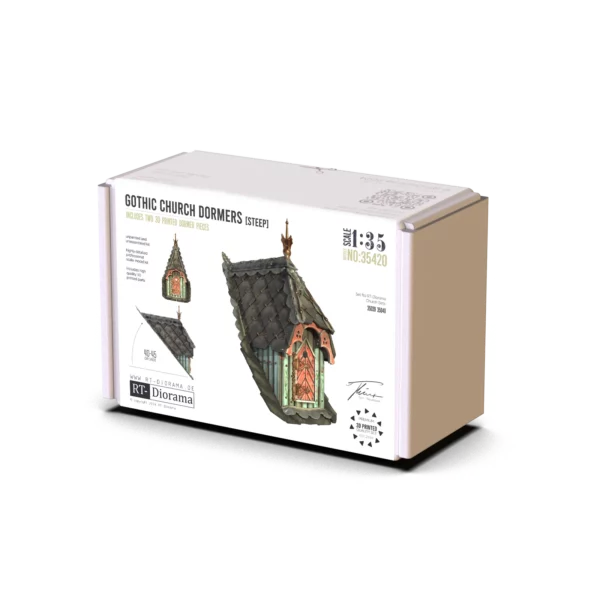 RT-Diorama 35420 Gothic Church Dormers Steep (-40-45) 1/35