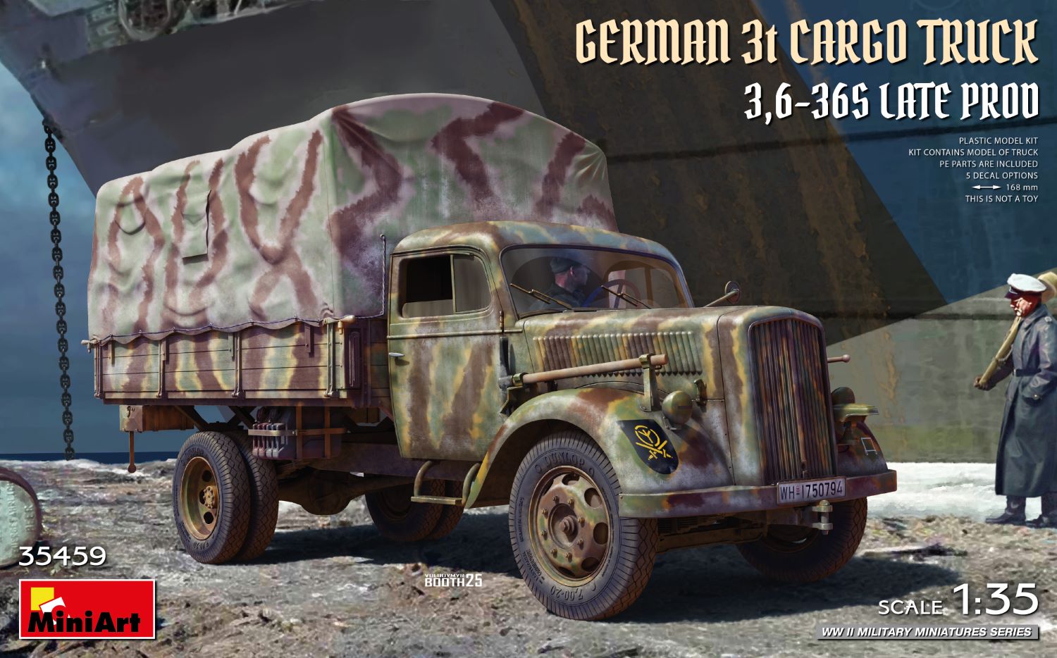 MiniArt 35459 German 3t Cargo Truck 3,6-36S Late Prod.1/35