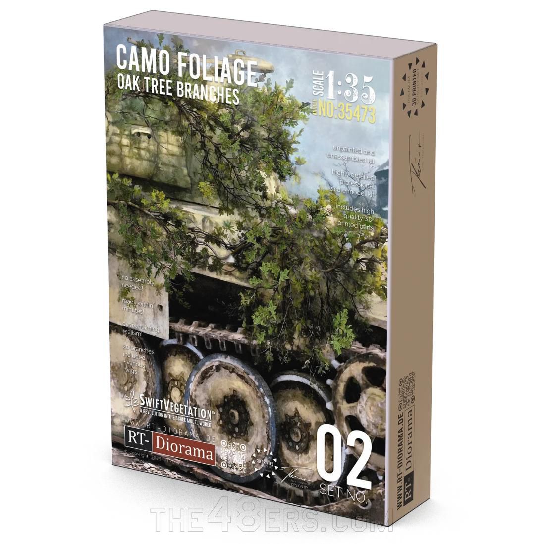 03 RT-Diorama 35473 Oak Tree Branches (Camo Foliage) 1/35