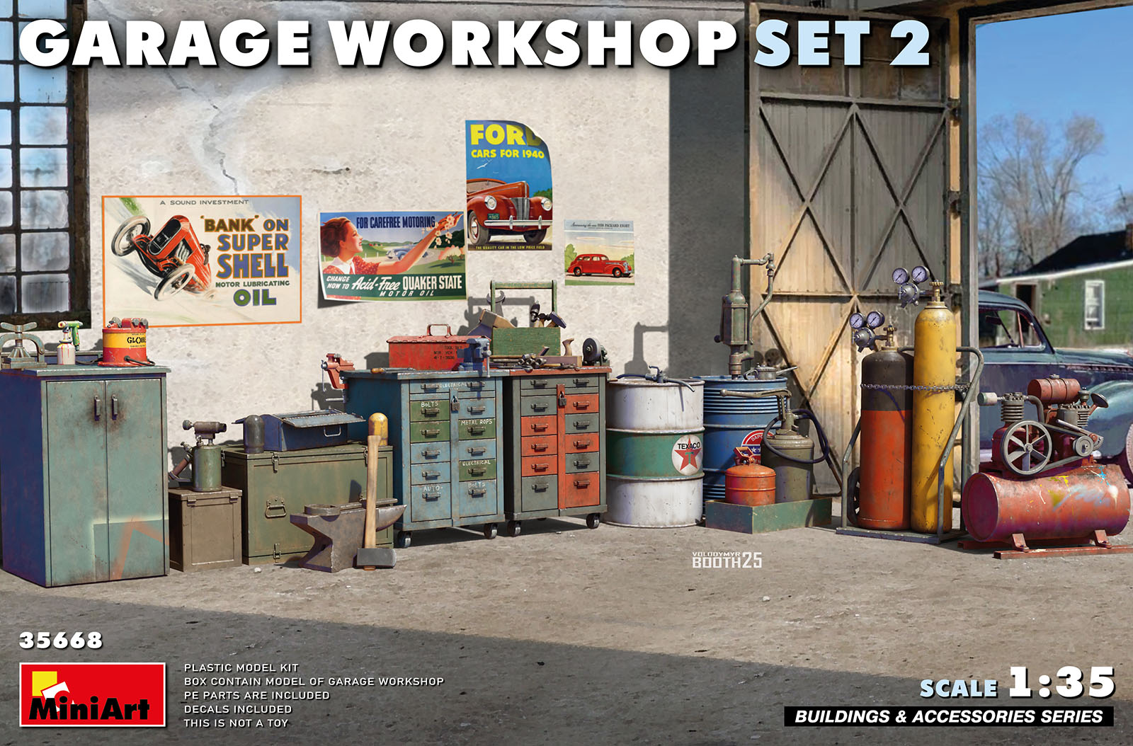 MiniArt 35668 Garage Workshop Set 2 1/35