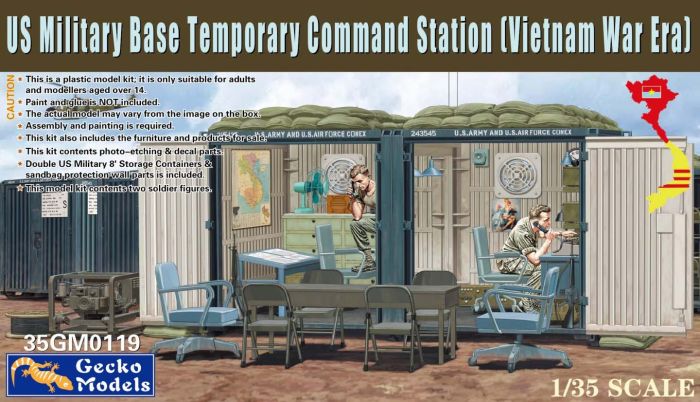 Gecko Models 35GM0119 US Military Base Temporary Command Station (Vietnam War Era) 1/35