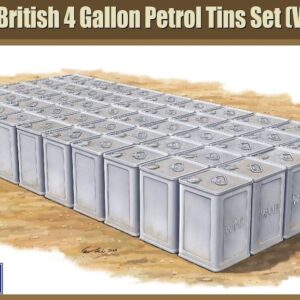 Gecko Models 35GM0157 Early Type British 4 Gallon Petrol Tins Set (Value Pack) 1/35