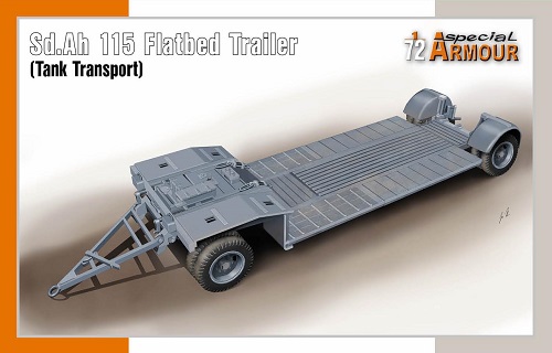 4 Special Armour SA 72022 Sd.Ah. 115 Flatbed Trailer (Tank Transport) 1/72