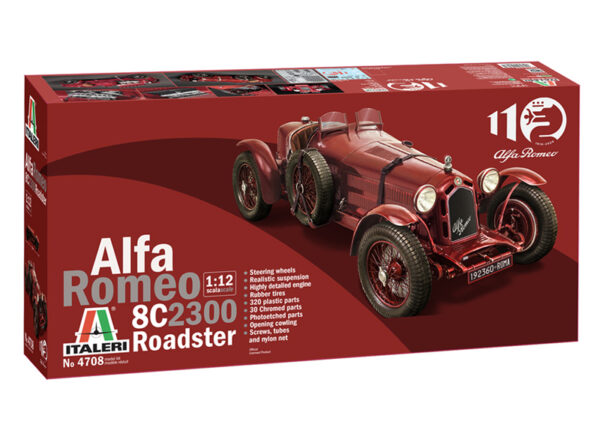 Italeri 4708 Alfa Romeo 8C 2300 Roadster 1/12