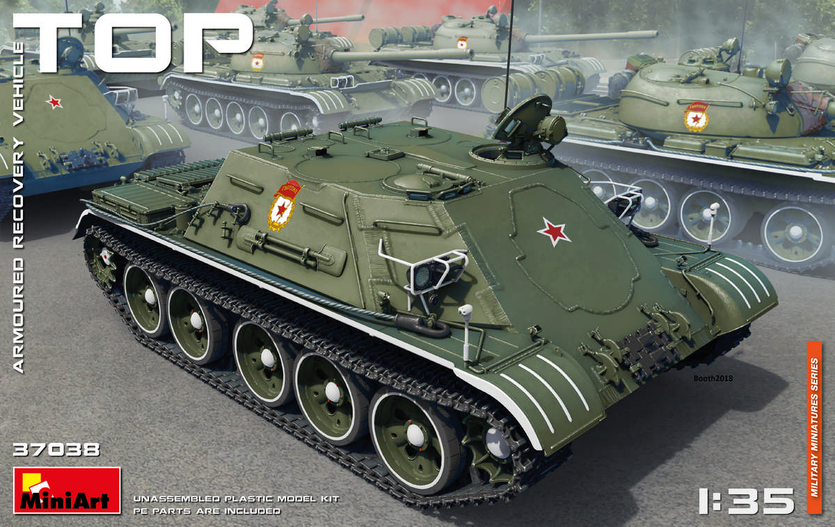 2 MiniArt 37038 TOP Armoured Recovery Vehicle 1/35 OPRUIMING