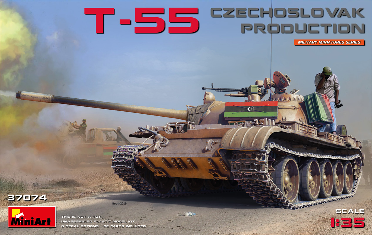 5 MiniArt 37074 T-55 Czechoslovak Production  1/35 OPRUIMING