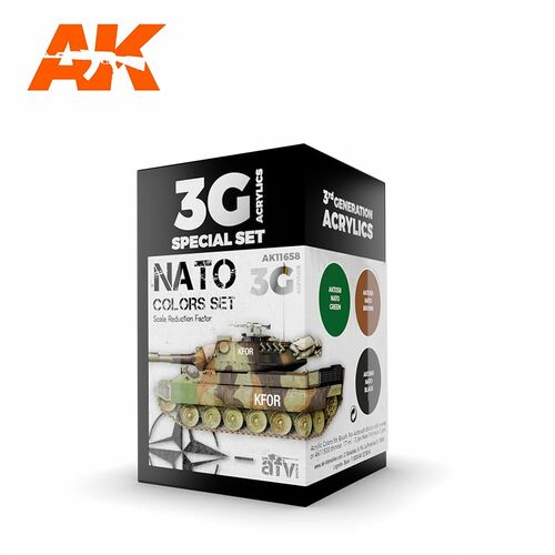 AK Interactive AK11658 NATO Colors Set 17ml X 3