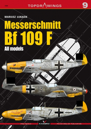 Kagero no. 7009 Messerschmitt Bf 109 F All Models inclusief 1 decal sheet 1/32
