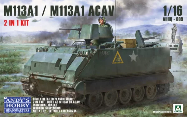 Andy's Hobby Headquarters  AHHQ-009 M113A1 / M113A1 ACAV 1/16