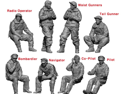 Legend Productions LF4816 B-17 Crew Set (8 figures) 1/48