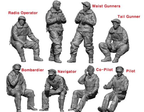 Legend Productions LF7213 B-17 Crew Set 8 fig. 1/72