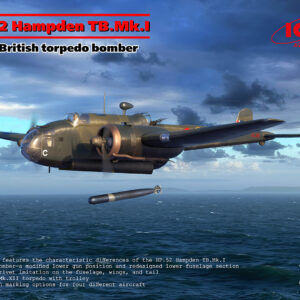 ICM 48353 HP. 52 Hampden TB. Mk.I WWII British Torpedo Bomber 1/48