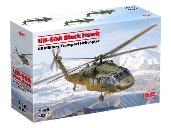 ICM 48361 UH-60A Black Hawk US Military Transport Helicopter 1/48 - Afbeelding 2