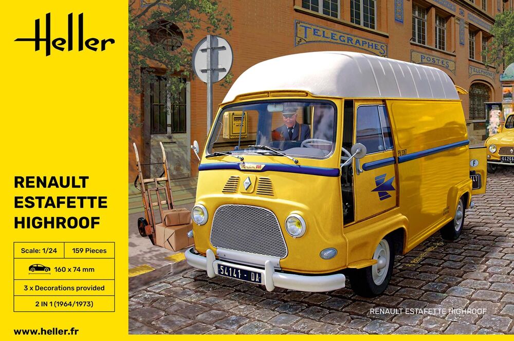 02 Heller 80740 Renault Estafette High Roof 1/24
