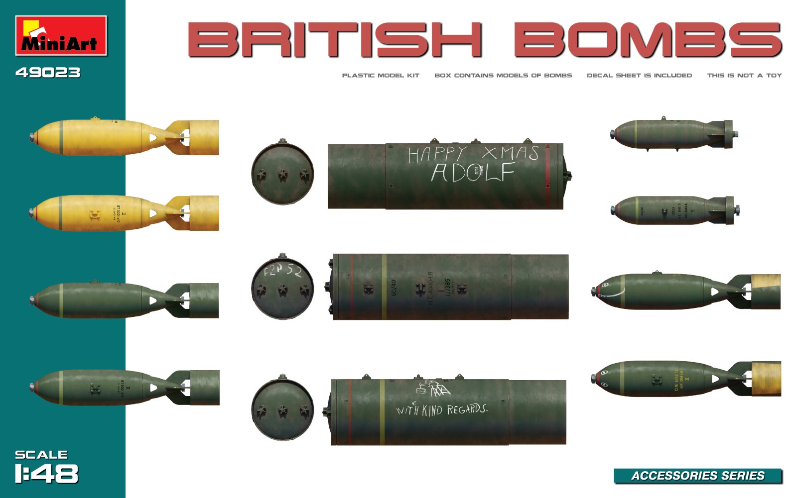 MiniArt 49023 British Bombs 1/48