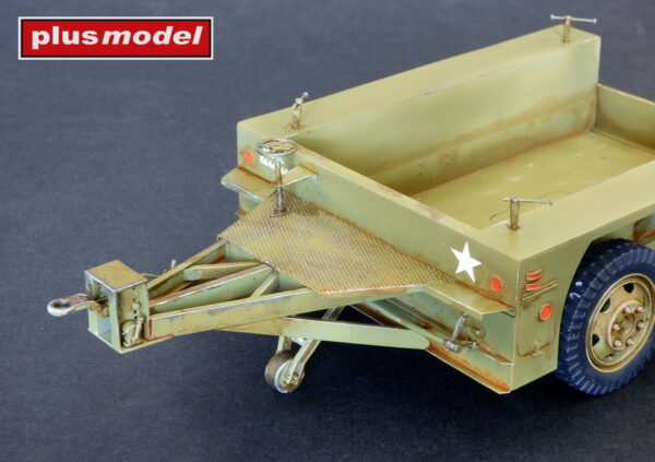 Plus Model 510 U.S. Trailer M7 Tandem Axle 1/35 - Afbeelding 2