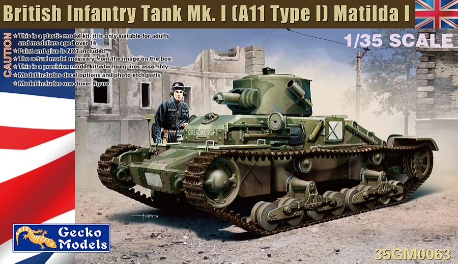 01 Gecko Models 35GM0063 British Infantry Tank Mk. I (A11 Type A) Matilda I  1/35