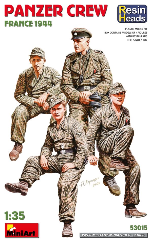 01 MiniArt 53015 Panzer Crew France 1944 (Resin Heads) 1/35