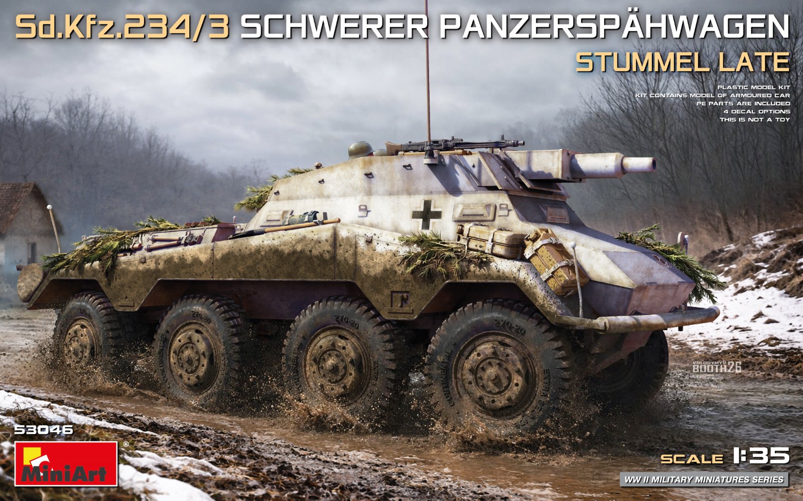 MiniArt 53046 Sd.Kfz. 234/3 Schwerer Panzerspähwagen Stummel Late 1/35