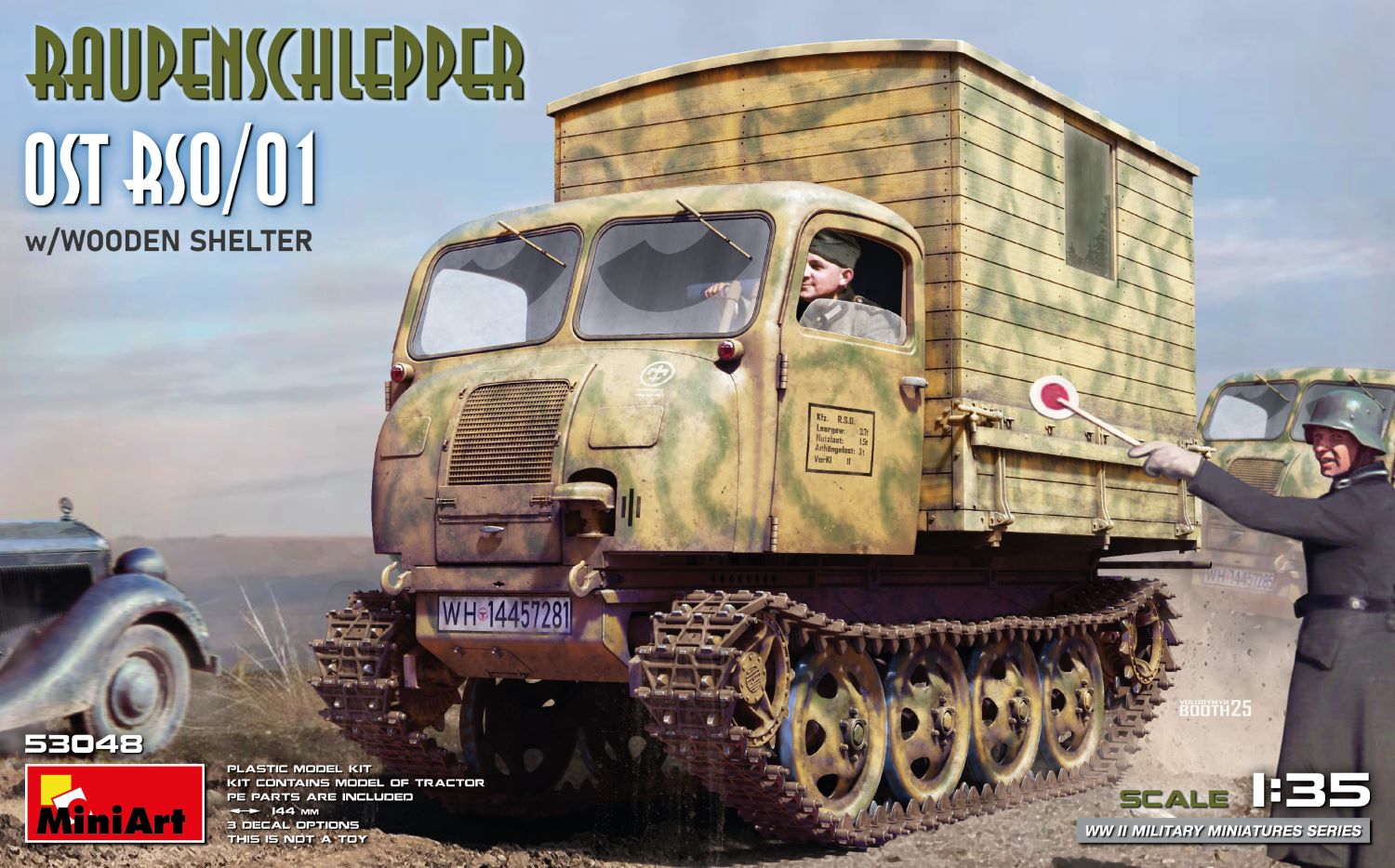 MiniArt 53048 Raupenschlepper Ost RSO/01 w/Wooden Shelter 1/35