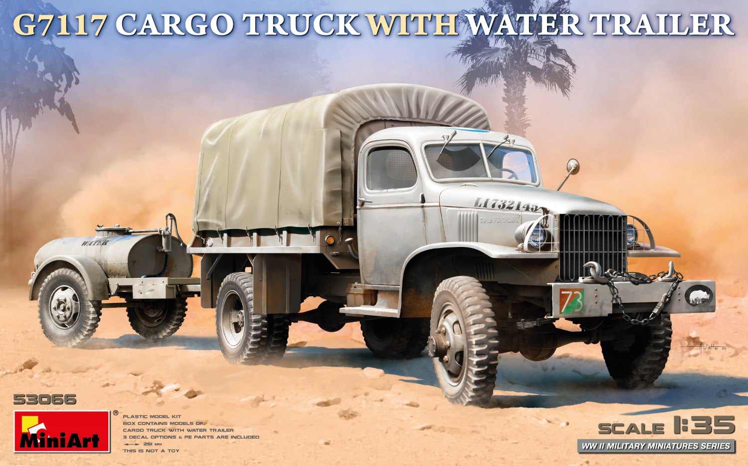 MiniArt 53066 G7117 Cargo Truck with Water Trailer 1/35