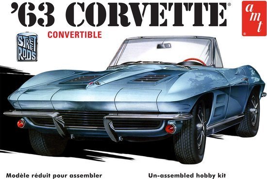 AMT 1335 '63 Corvette Convertible 1/25