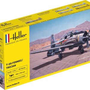 Heller 56279 T-28 Fennec / Trojan Set incl verf, lijm , penseel. 1/72