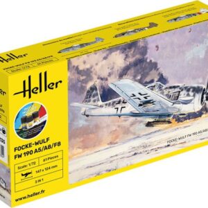 Heller 56235 Focke-Wulf FW 190 A5/A8/F8 Set incl verf, lijm , penseel. 1/72
