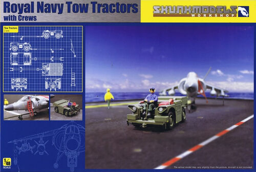 Skunkmodels Workshop 48017 Royal Navy Tow Tractors w/Crews 1/48