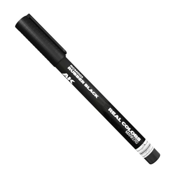 AK Interactive RCM001 Real Colors Markers Rubber Black