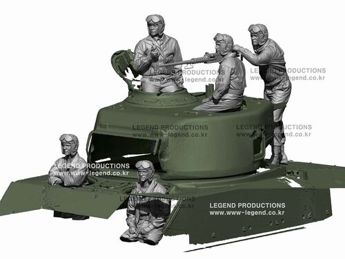 Legend Productions LF7230 WW2 US Tank Crew Set 5 fig. 1/72