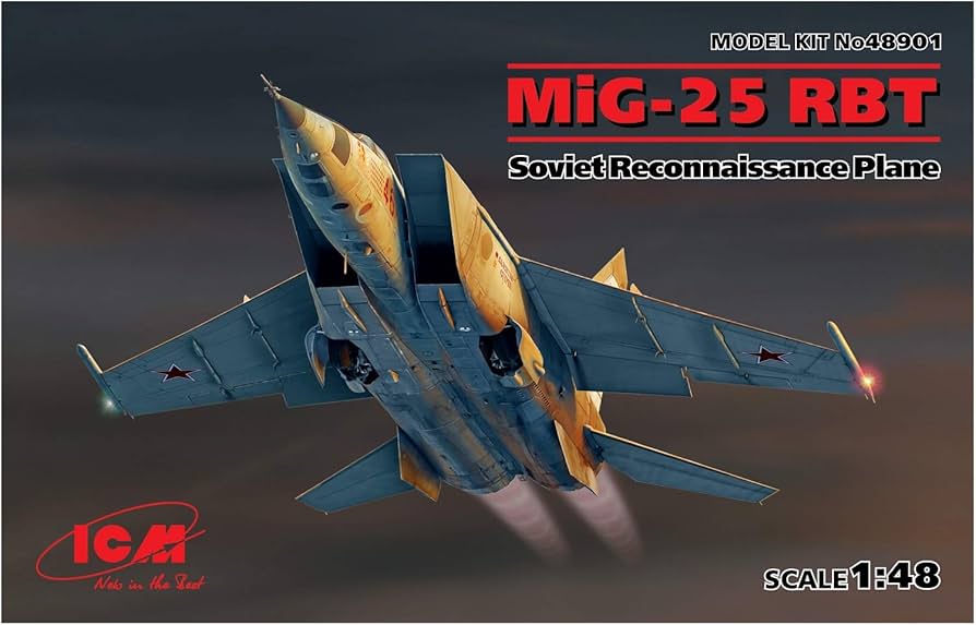 ICM 48901 MiG-25 RBT Soviet Reconnaissance Plane 1/48