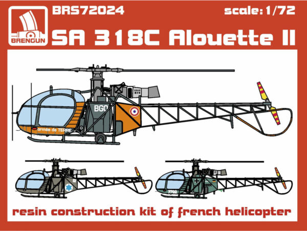 Brengun BRS72024 SA 318C Alouette II 1/72