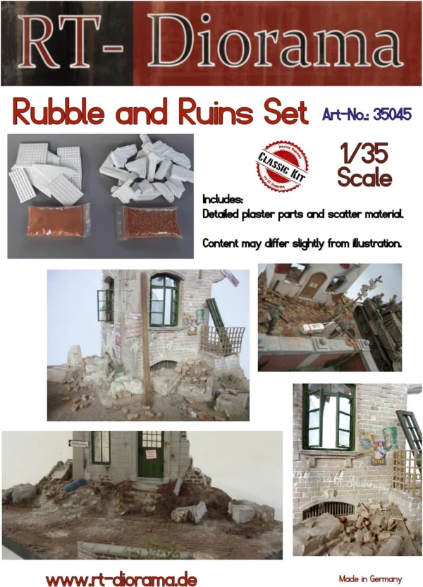 RT-Diorama 35045 Rubble & Ruins Set 1/35