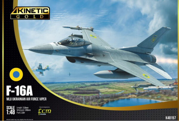 Kinetic K48157 F-16A MLU Ukrainian Air Force Viper 1/48